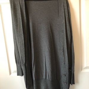 Gray cardigan